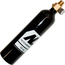 CO2 bottle 12oz with metal on/off valve