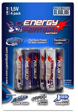 6ks Xtreme Power 1,5V Alkalická baterie