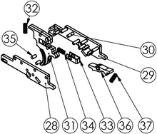 SW-1 Part# 28-37 Trigger Assembly