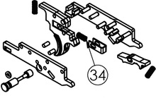 SW-1 Part #34 Trigger Catch Spring