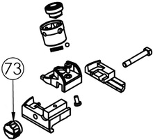 SW-1 Part #73 Rear Sight Thumb Nut